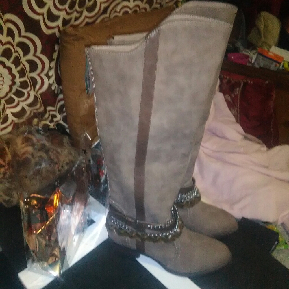 Ladies suade boots 10 medium